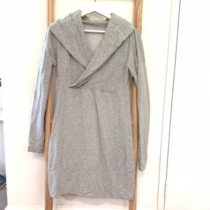 Grey cowl neck sweatshirt dress/tunic